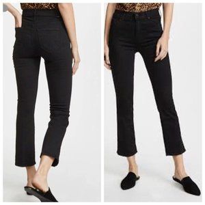 MOTHER The Insider Jeans Not Guilty Black Mid Rise Cropped Women’s Size 25